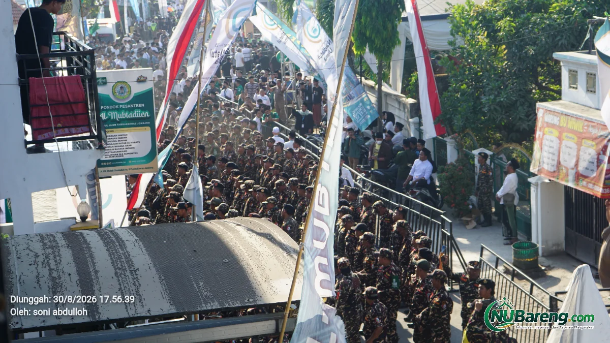 Kawal Agenda  Bersejarah: Ratusan Personel Siaga dalam Apel Pengamanan Sidang Pleno IV Muktamar NU ke-35 di Jombang